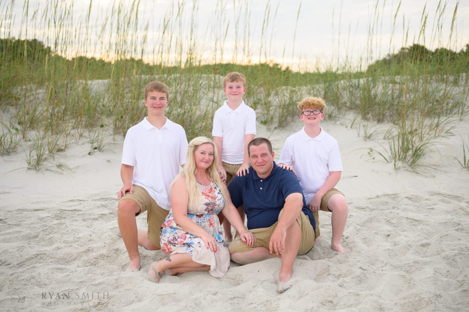 Family pictures with newly engaged parents - Huntington Beach State Park - Myrtle Beach