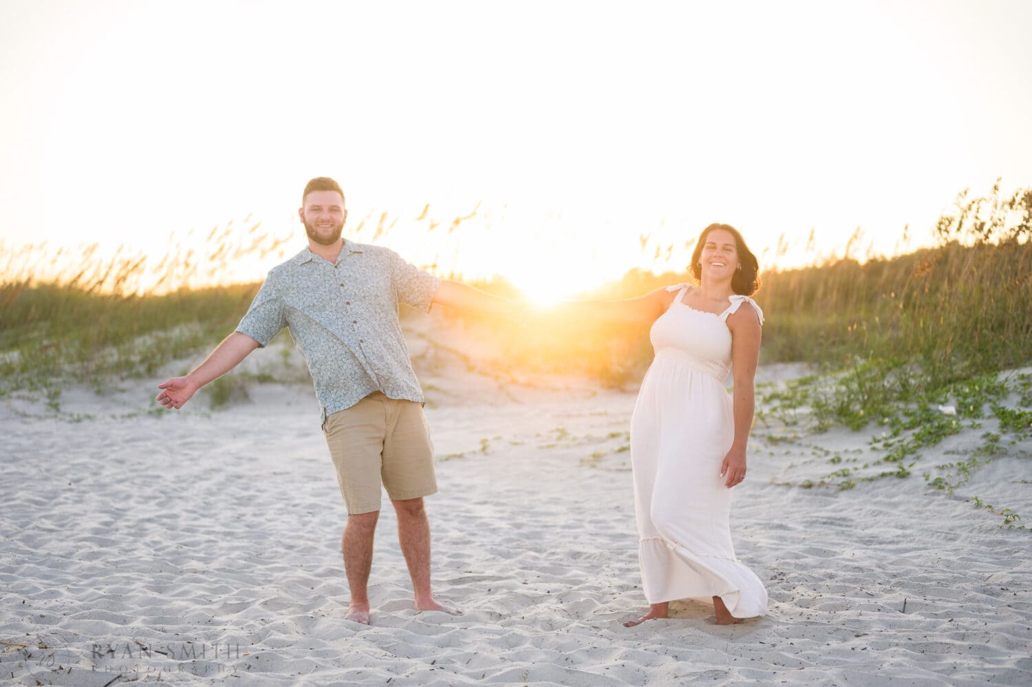 Holding hands in the sunset - Huntington Beach State Park - Myrtle Beach