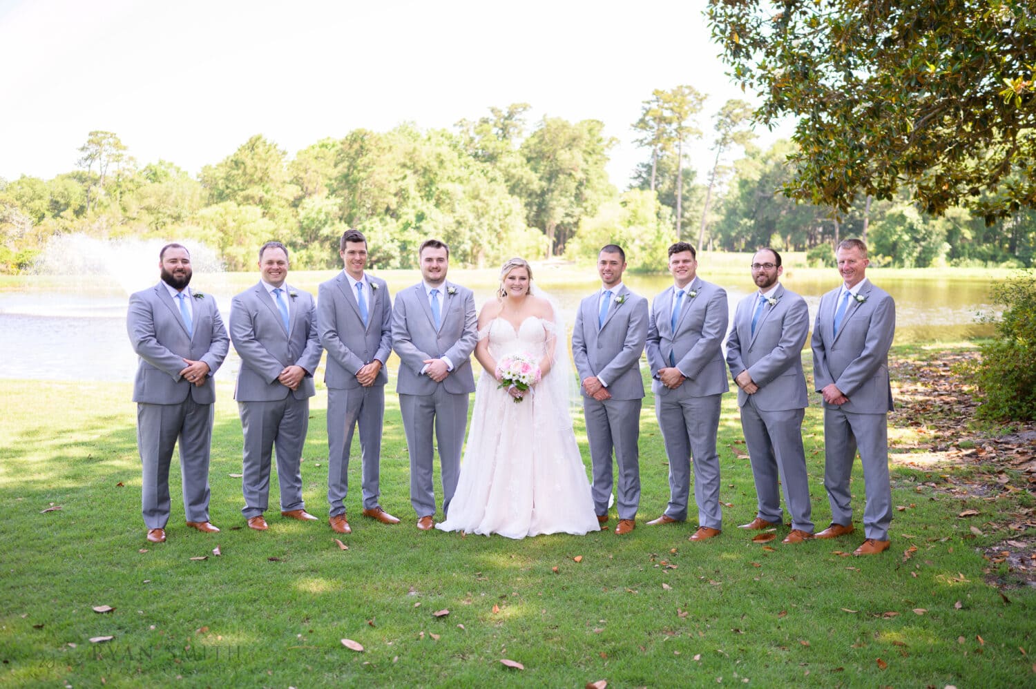 Pictures with the bridal party - Pawleys Plantation