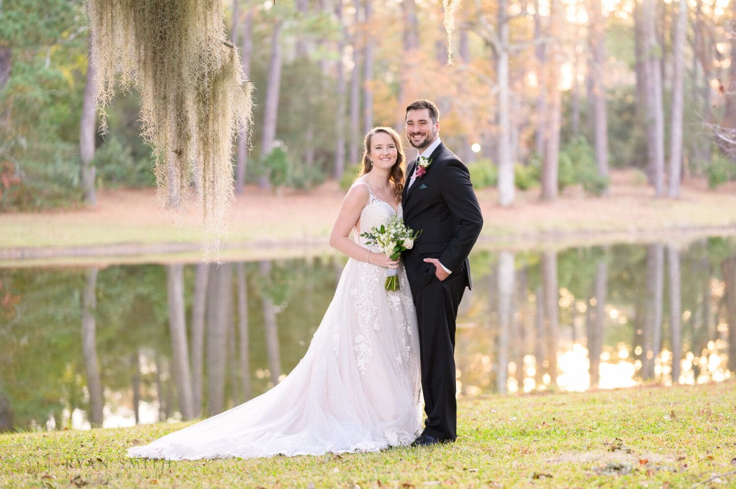 Portraits by the lake in the sunset - Brookgreen Gardens