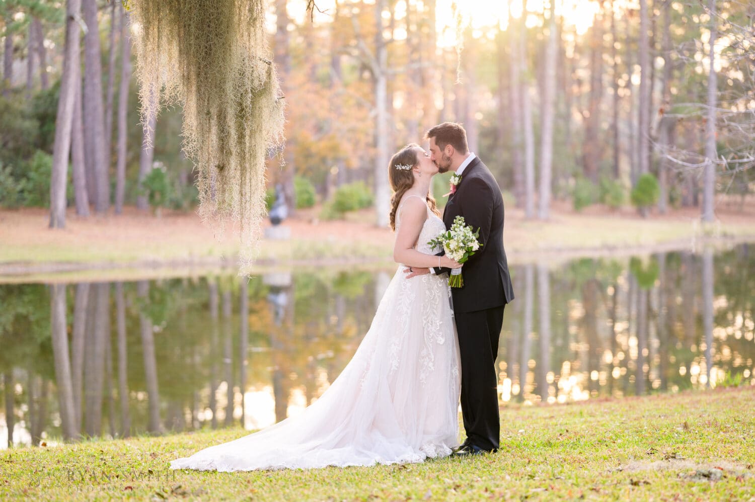 Portraits by the lake in the sunset - Brookgreen Gardens