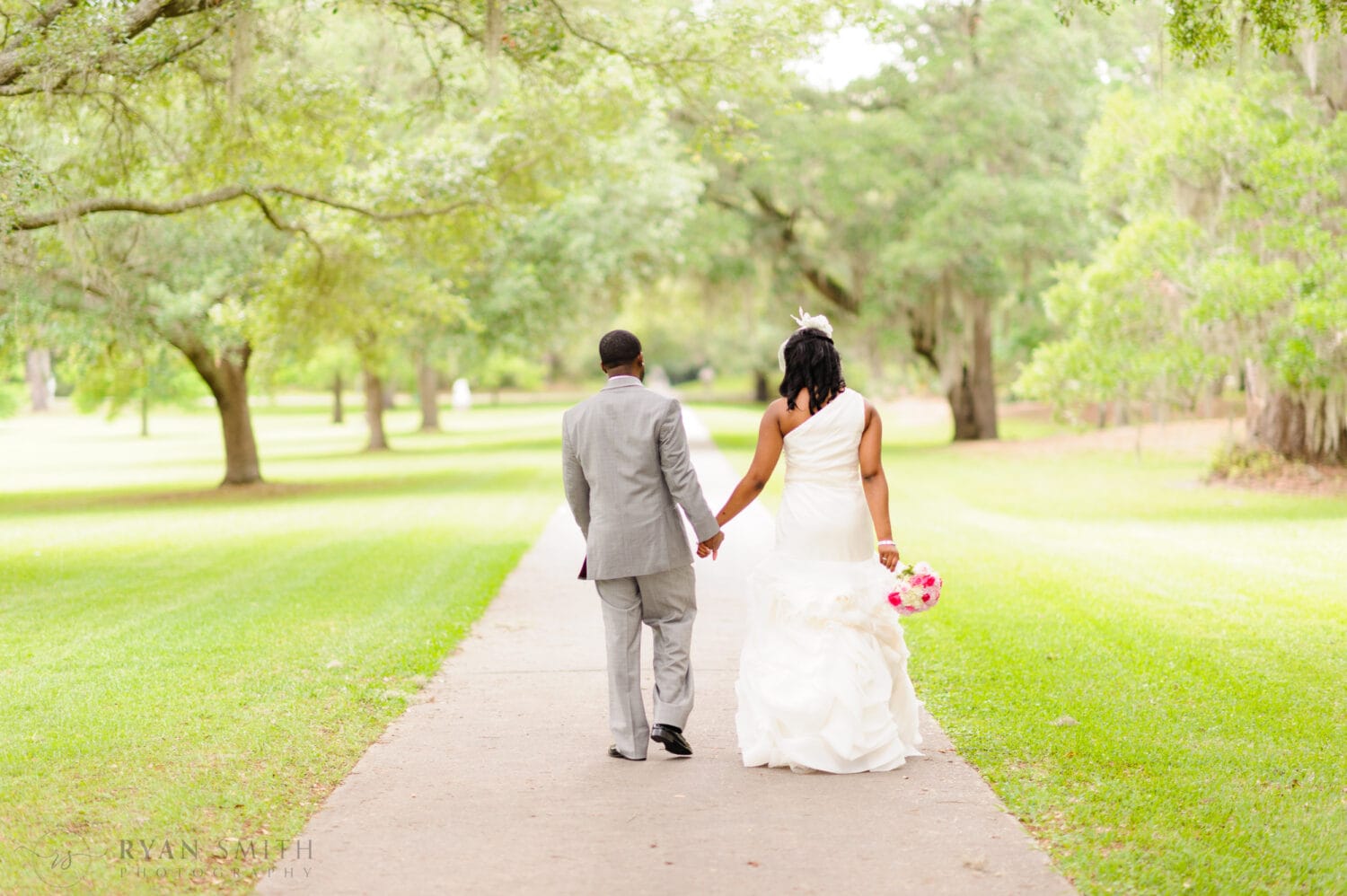 Portraits with the bride and groom - Brookgreen Gardens, Murrells Inlet, SC