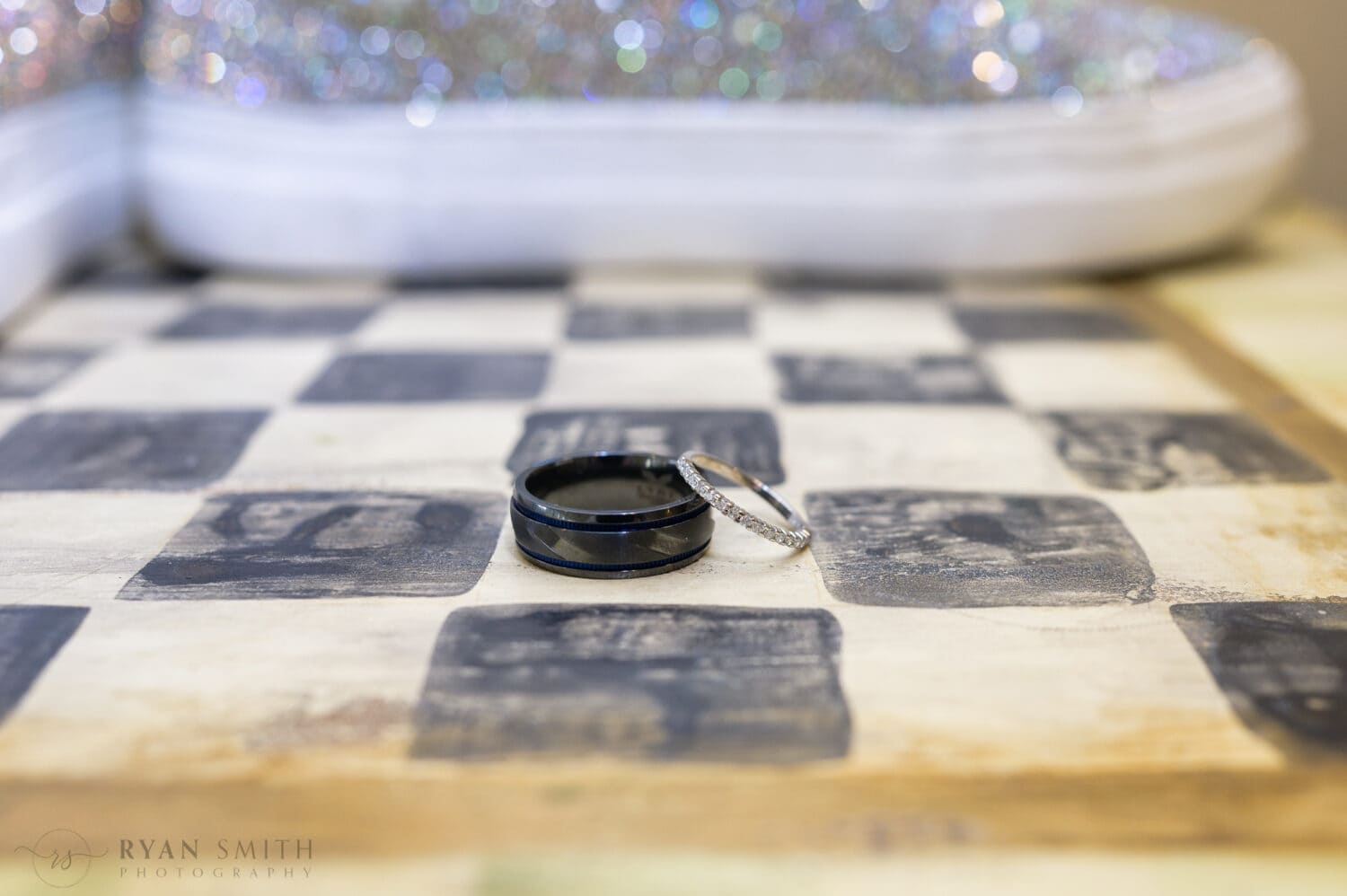 Rings laying on the table - Brookgreen Gardens