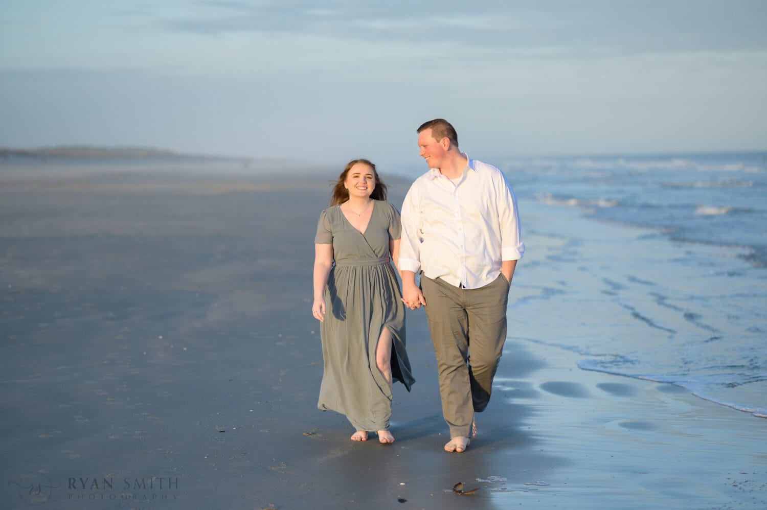 Walking together by the ocean - Huntington Beach State Park - Myrtle Beach