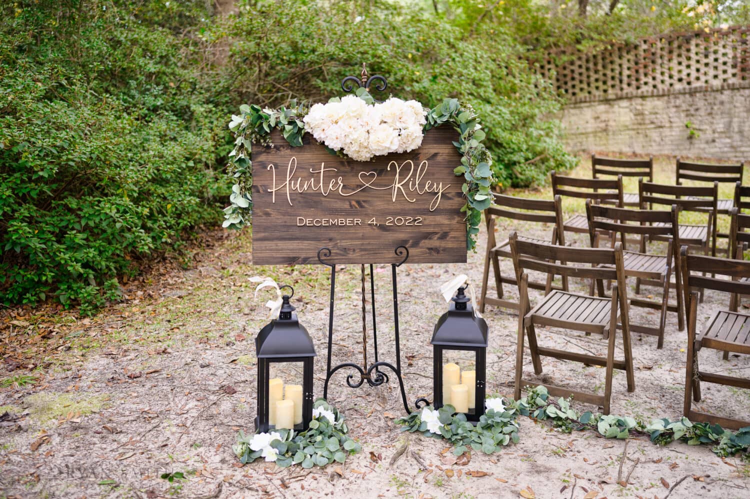 Wedding sign - Brookgreen Gardens