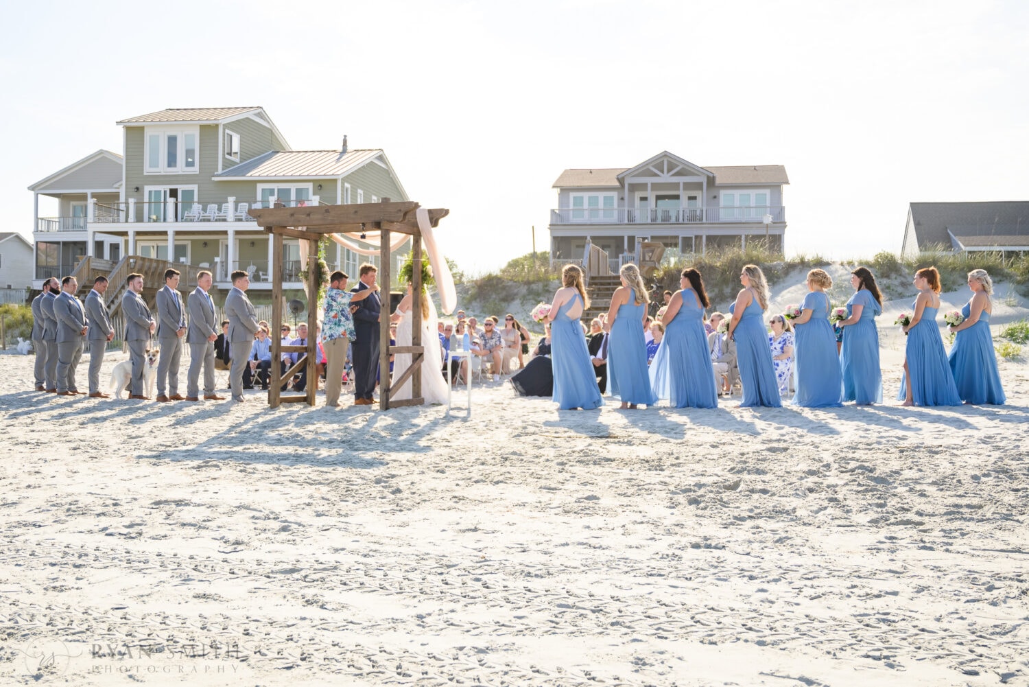 Wide view of the ceremony - Pawleys Island Beach House