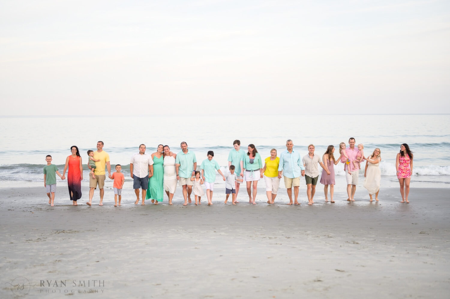 Family pictures by the dunes and ocean - North Myrtle Beach