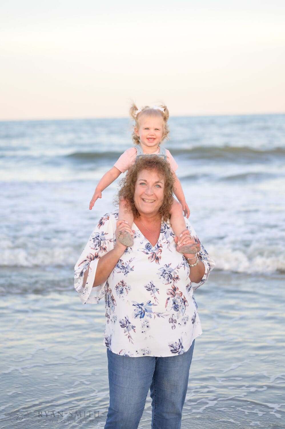 Family pictures with little ones and grandparents anniversary  - Huntington Beach State Park