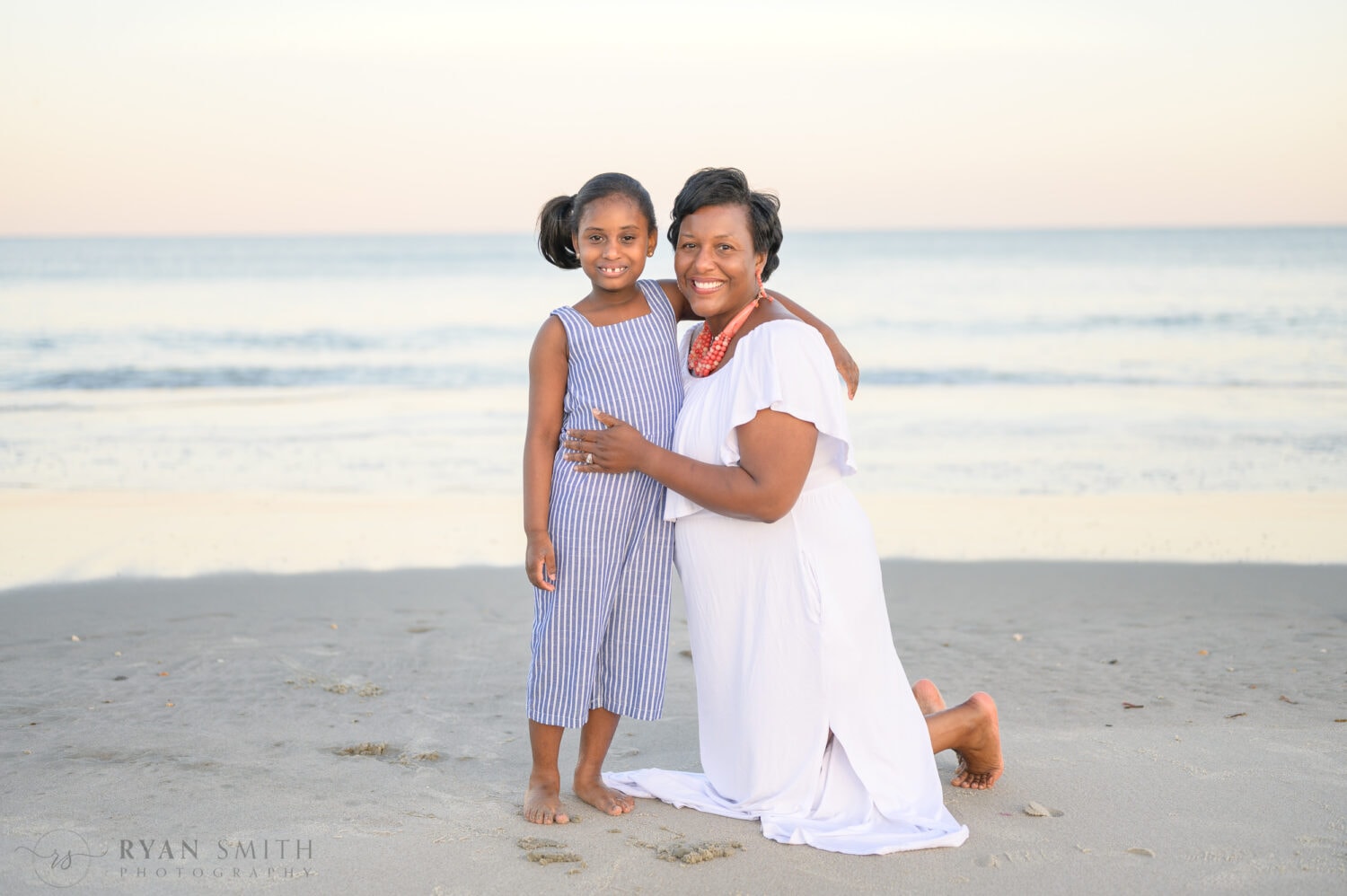 Girls in the family for a beach photo session - Huntington Beach State Park