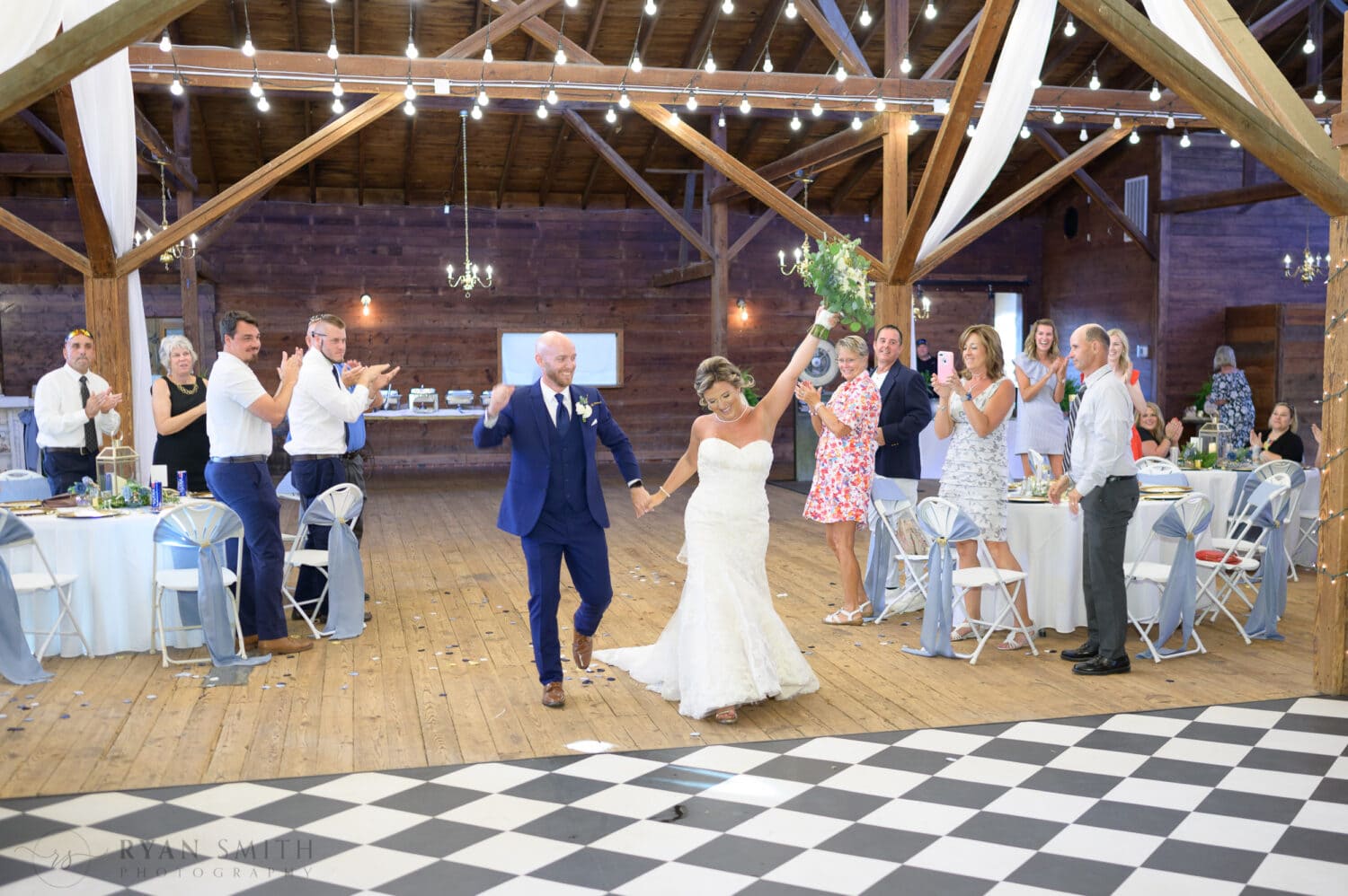 Wild introductions to the wedding reception - The Peanut Warehouse - Conway
