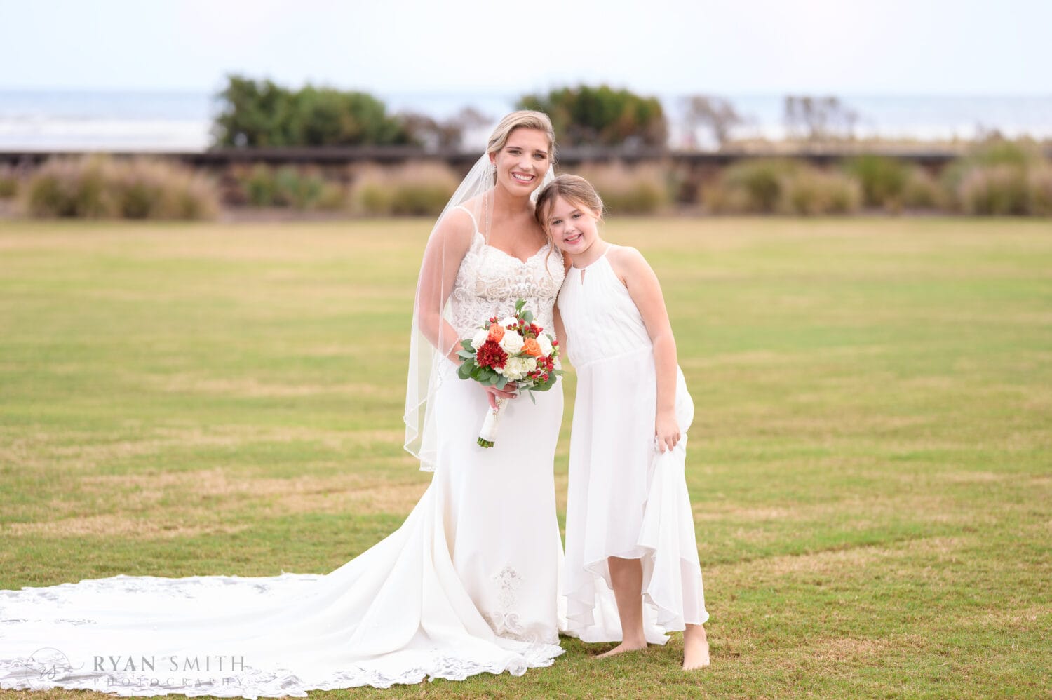 Bride and groom's daughter - Dunes Golf & Beach Club