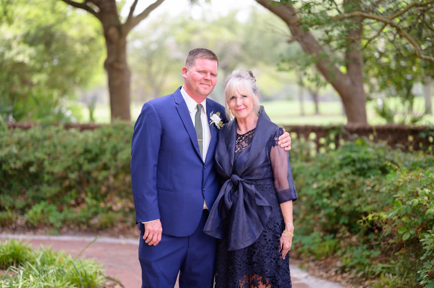 Groom with his mother - Pine Lakes Country Club