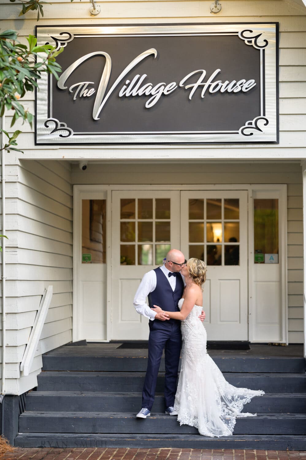 Picture in front of the Village House sign - The Village House at Litchfield