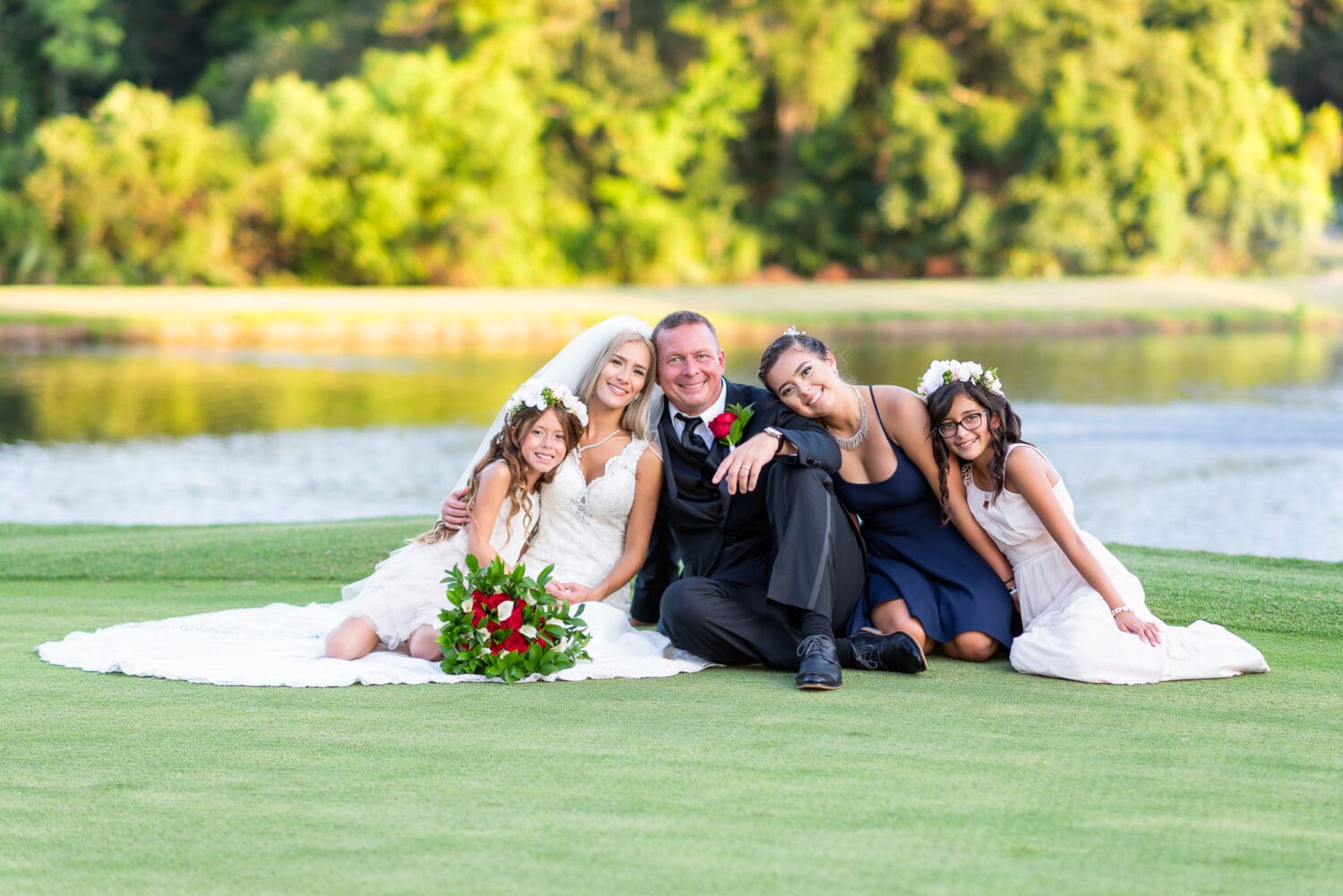 Happy family after the wedding - Pawleys Plantation Golf & Country Club