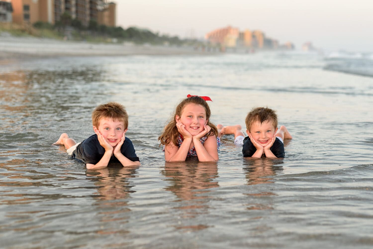 If they are already soaked you might as well get some fun pictures - North Myrtle Beach