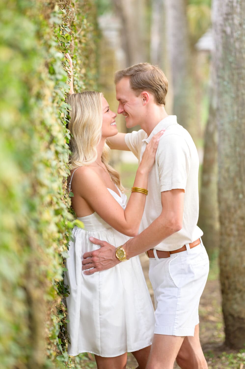 Romance by the ivy wall - Huntington Beach State Park