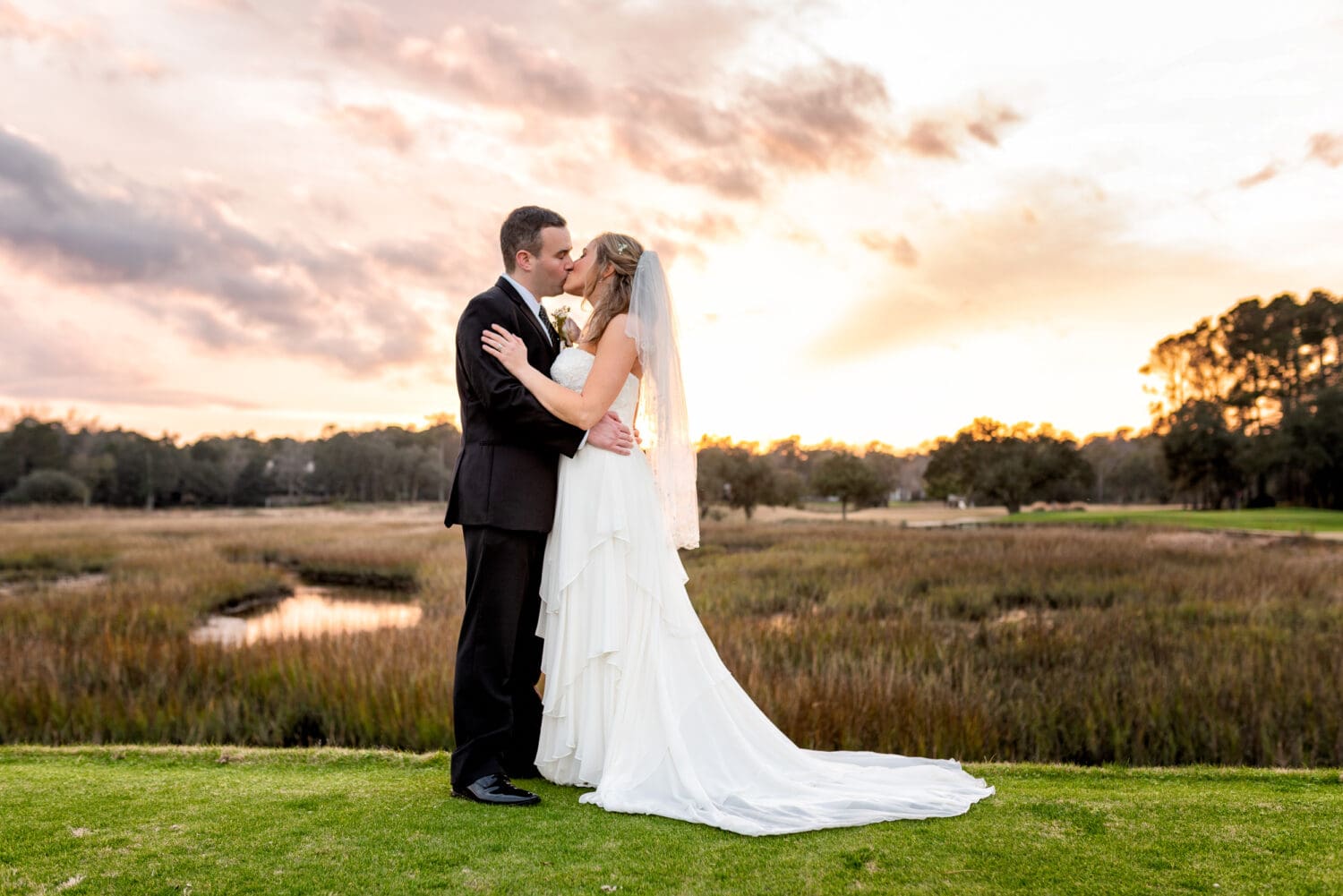 We had a great sunset at the end of yesterday's wedding pictures - Pawleys Plantation Golf & Country Club