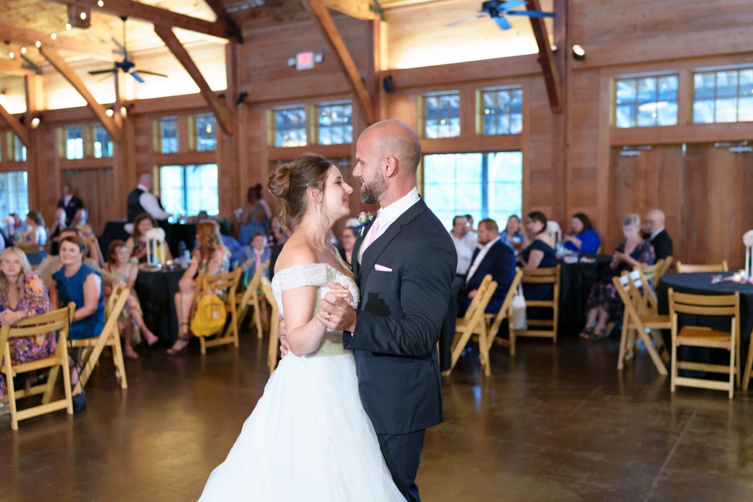 First dance with bride and groom - The Pavilion at Pepper Plantation