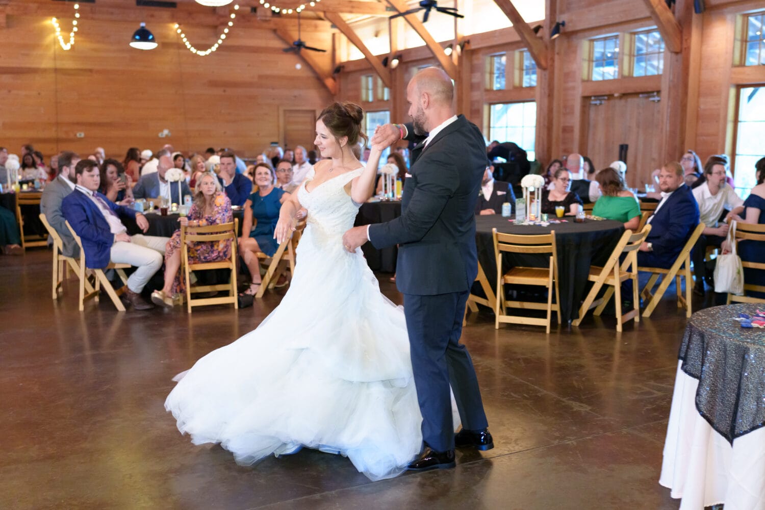 First dance with bride and groom - The Pavilion at Pepper Plantation