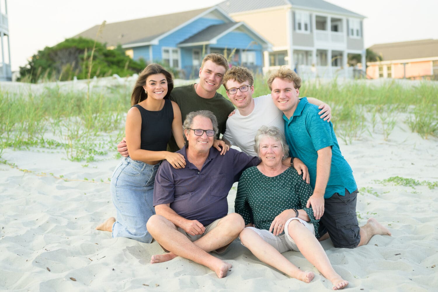 Fun family pictures on the beach - Pawleys Island