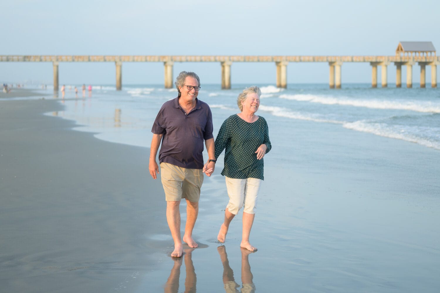 Fun family pictures on the beach - Pawleys Island