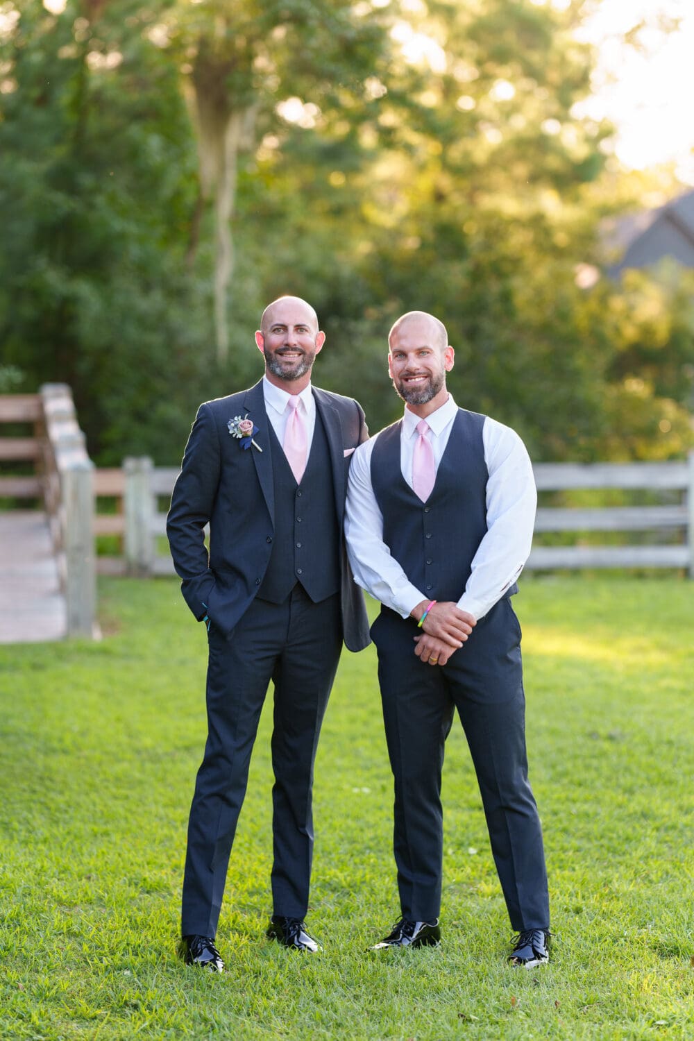 Groom with his brother - The Pavilion at Pepper Plantation