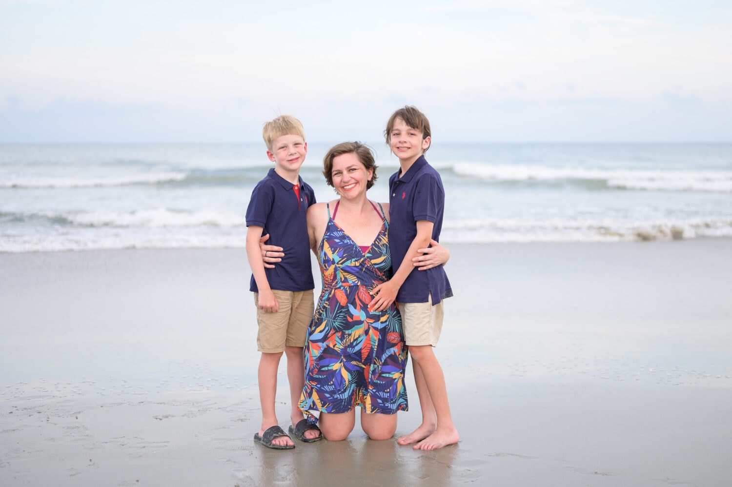 Mom with her two sons - Myrtle Beach