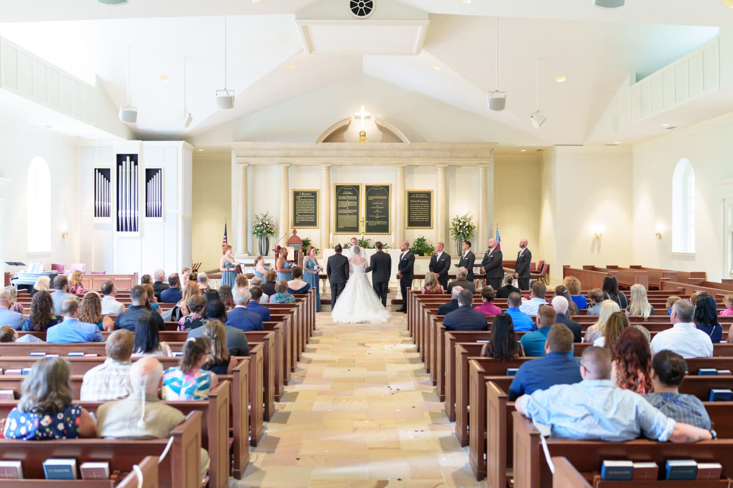 Wedding ceremony wide angle - Christ Episcopal Church