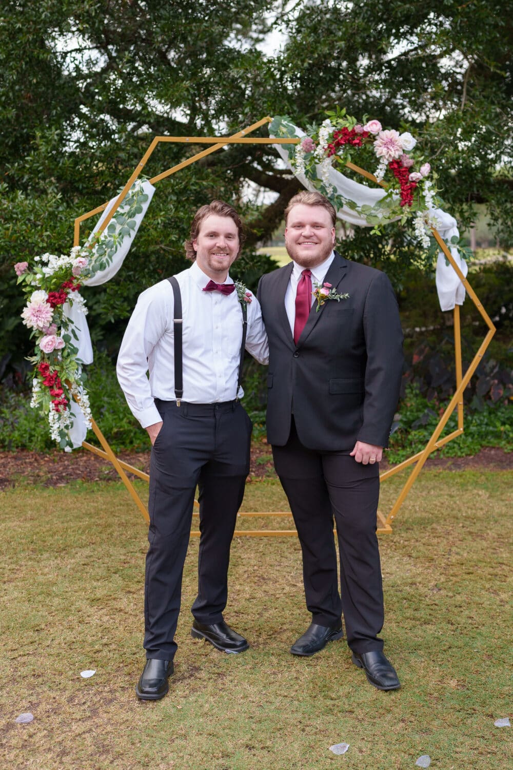 Groom and his brother - Litchfield Country Club