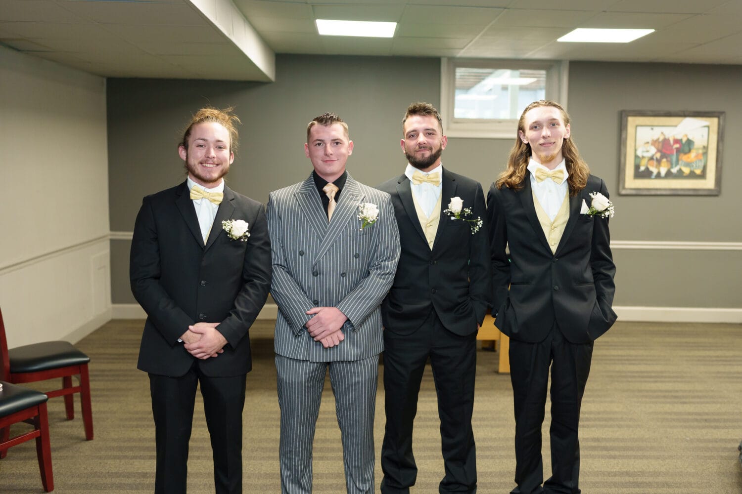 Groom and groomsmen - Litchfield Country Club