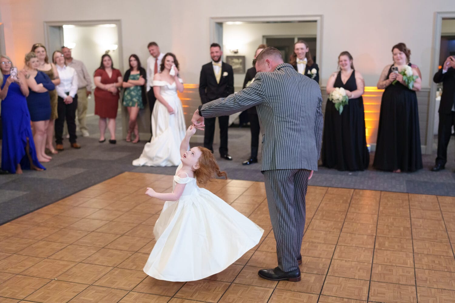 Groom dancing with his baby daughter - Litchfield Country Club