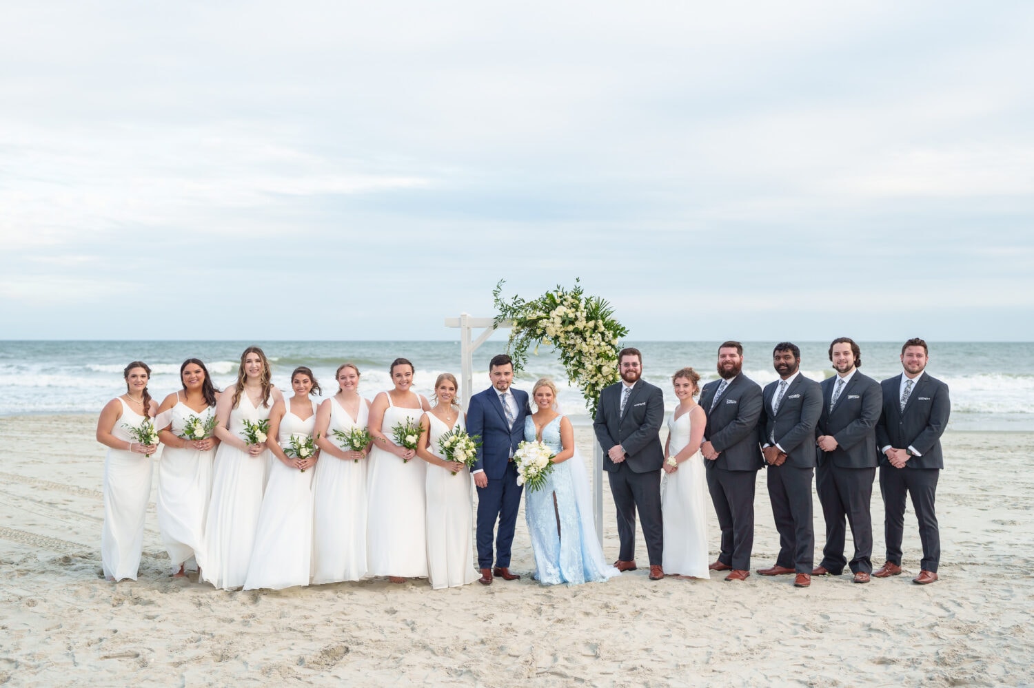 Bridal party pictures after the ceremony - Hilton Myrtle Beach Resort