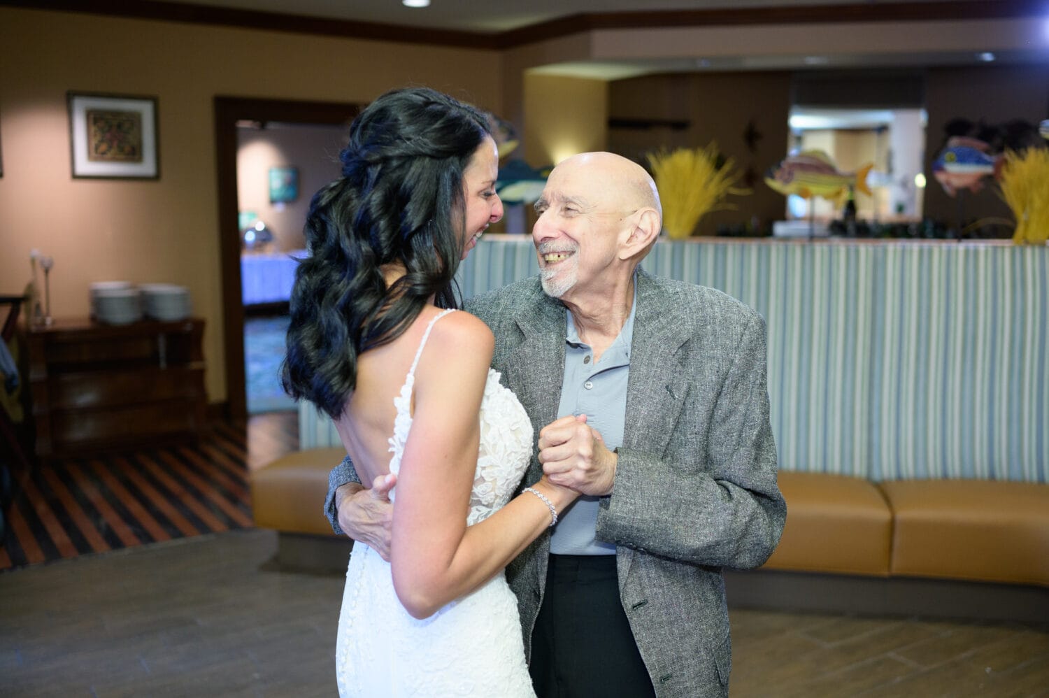Bride dancing with her father - The Marina Inn