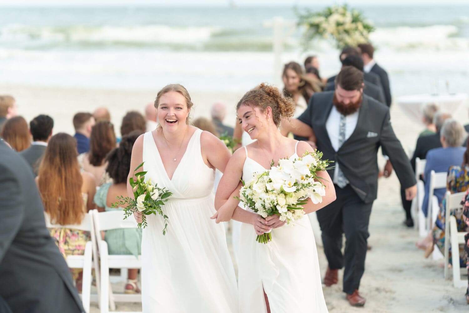 Happiness after the ceremony - Hilton Myrtle Beach Resort
