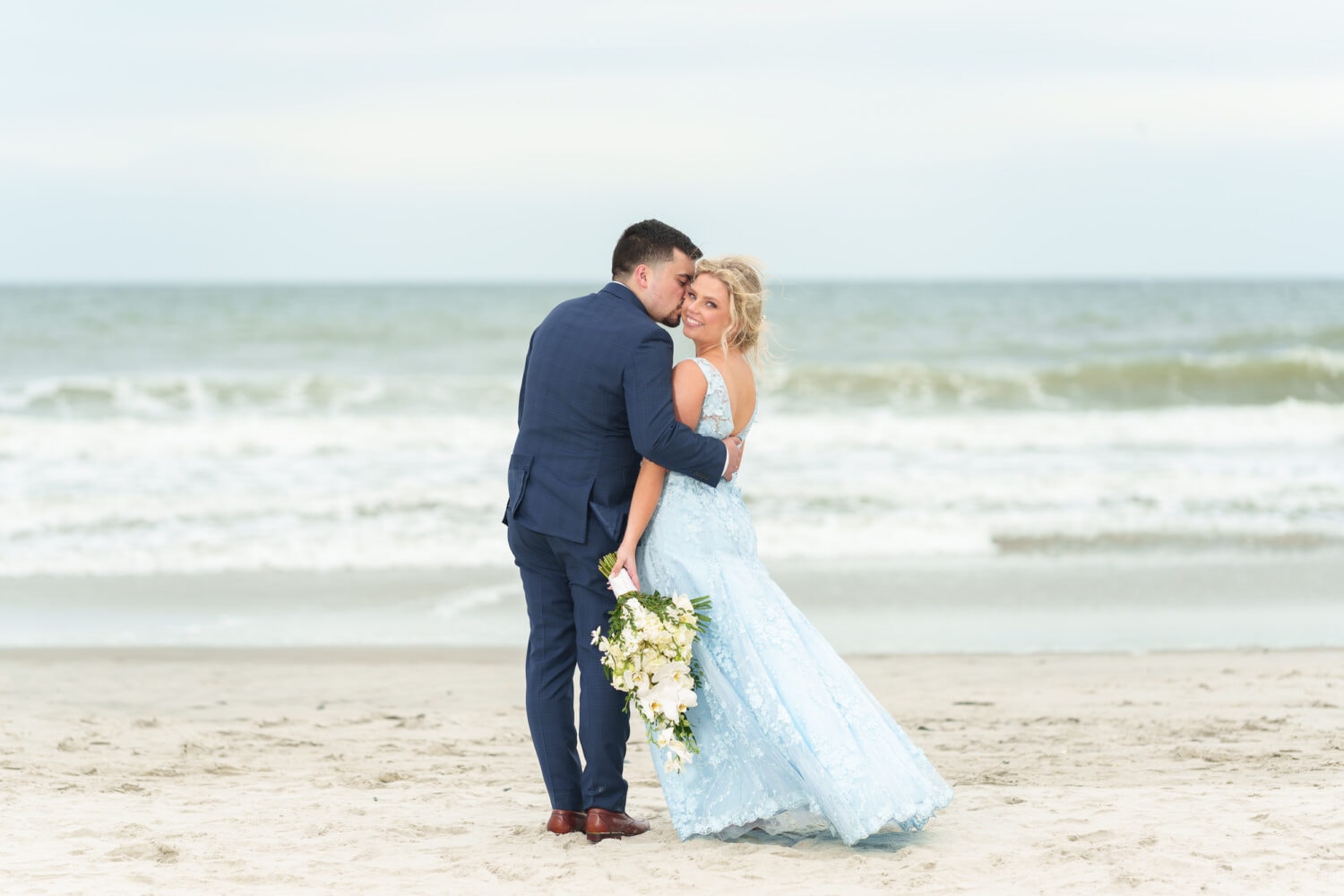 Kiss on the cheek facing the ocean - Hilton Myrtle Beach Resort