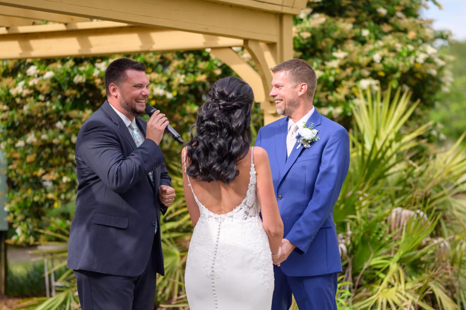 Lots of laughs during the ceremony - The Marina Inn