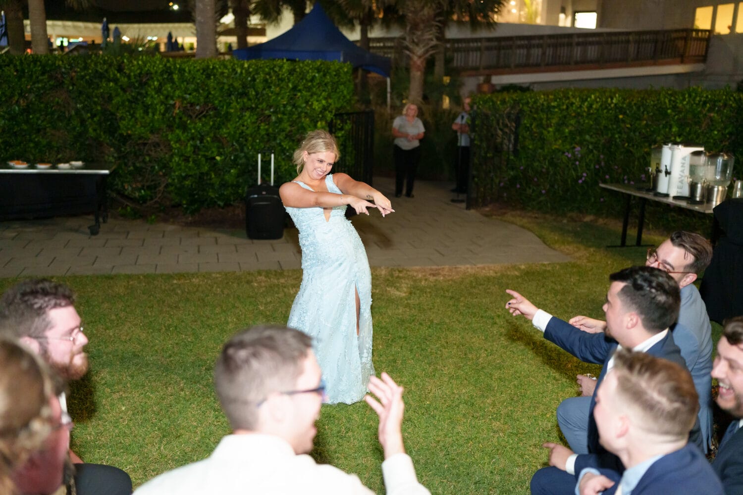 Wild party during the reception was so much fun - Hilton Myrtle Beach Resort