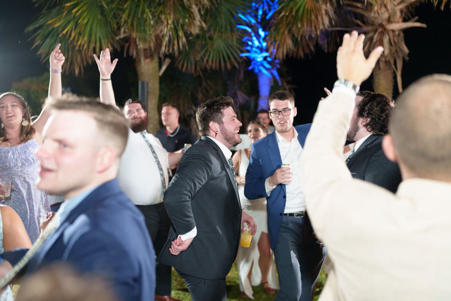 Wild party during the reception was so much fun - Hilton Myrtle Beach Resort