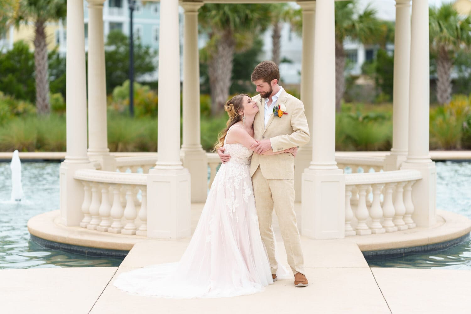 Bride hugging the groom - 21 Main Events - North Myrtle Beach