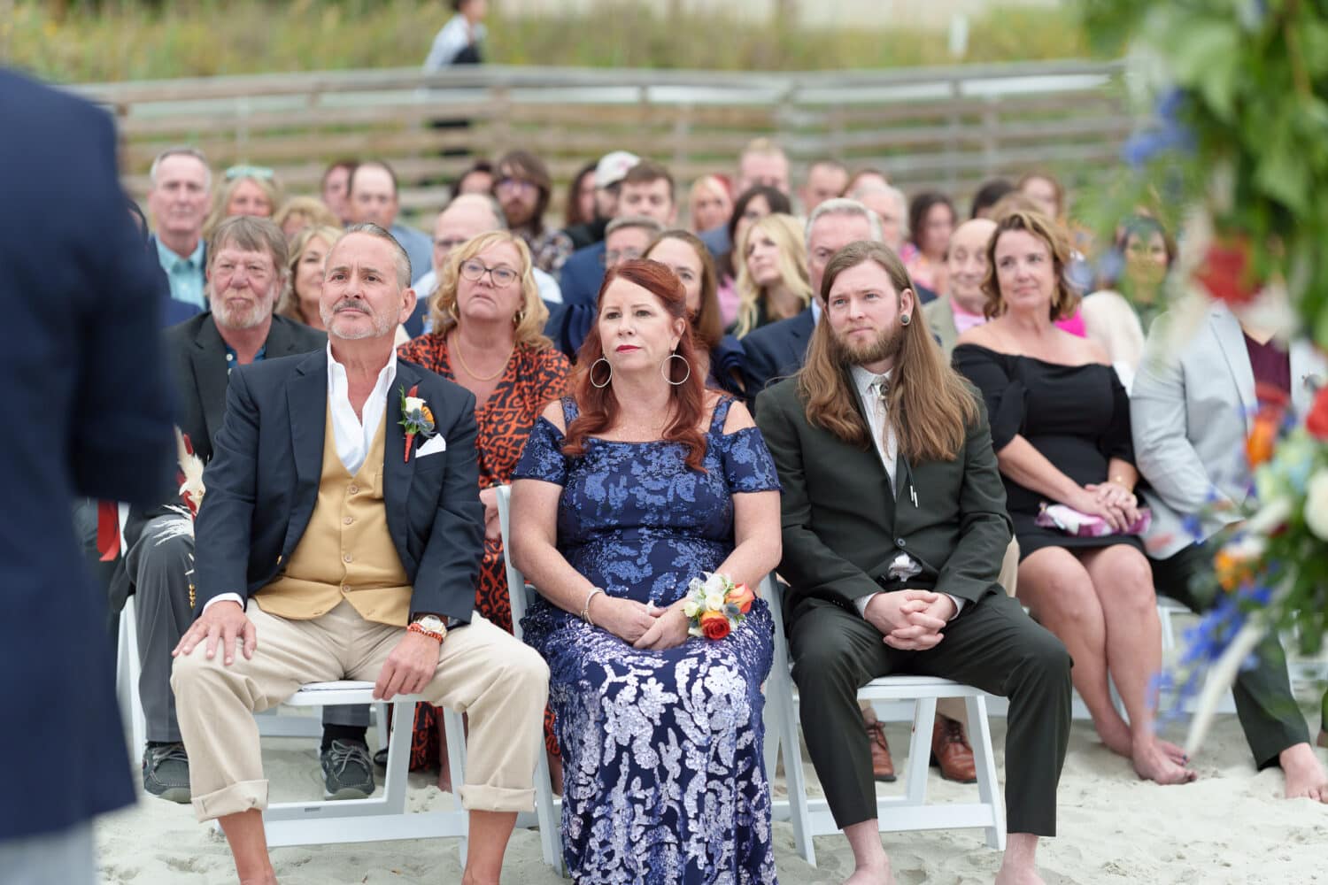Family listening to the vows during ceremony - 21 Main Events - North Myrtle Beach