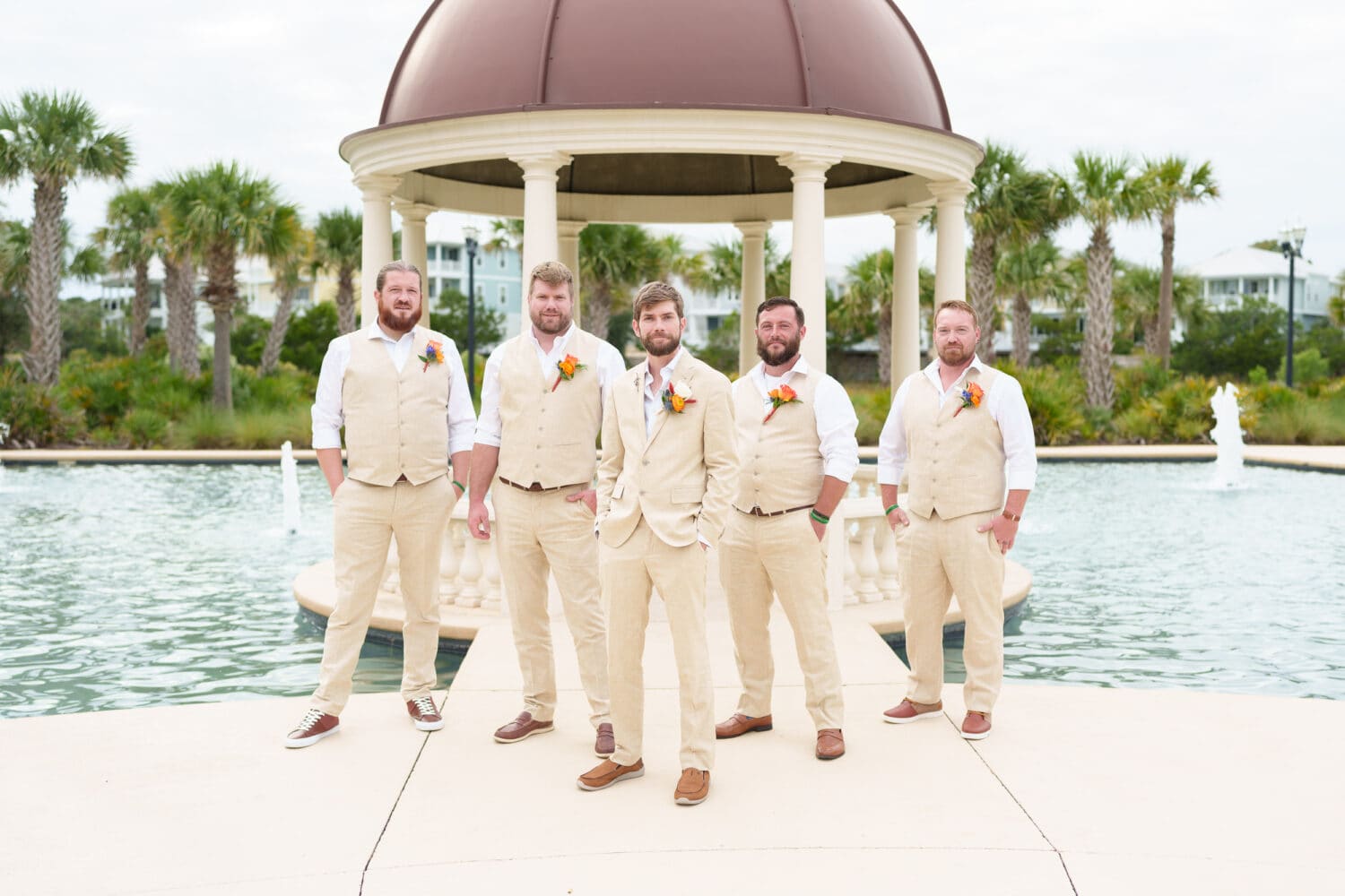 Groomsmen with the groom - 21 Main Events - North Myrtle Beach