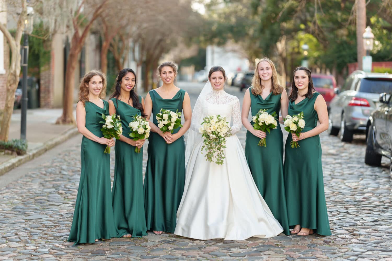 Portraits with the bride and bridesmaids - Chalmers Street