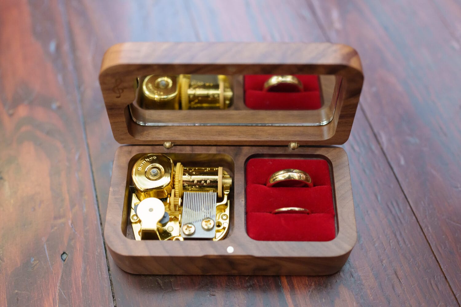 Rings in box - Cathedral of Saint John Charleston