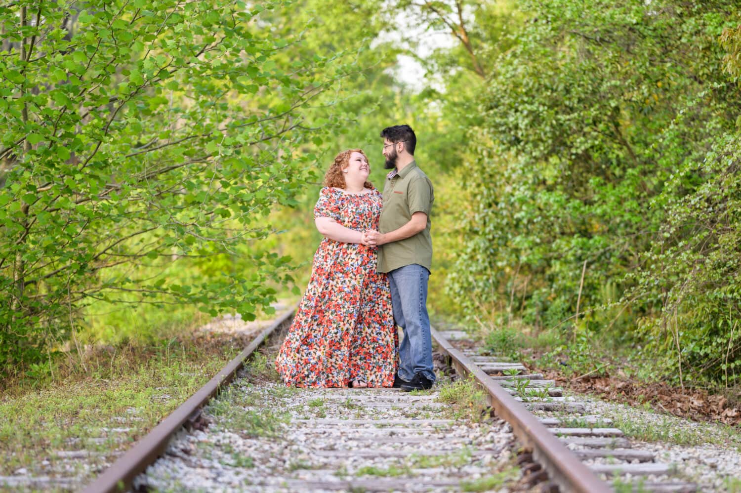 Pictures on the train tracks -