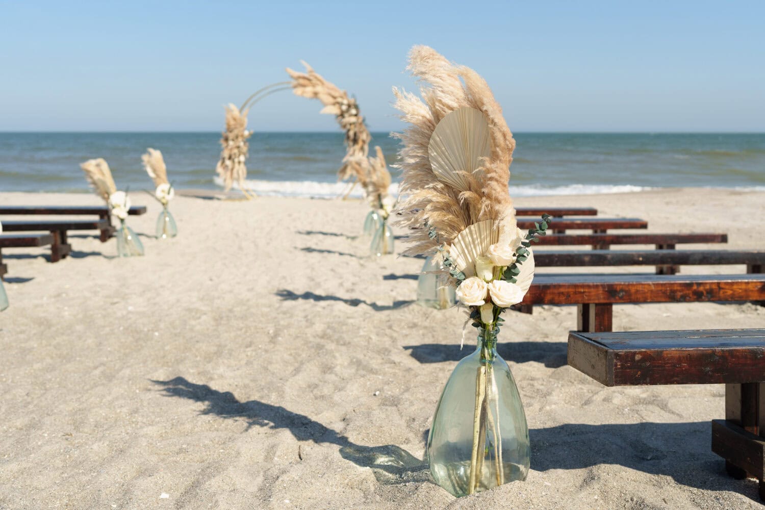Details of the elegant ceremony details - Beach House in Pawleys Island