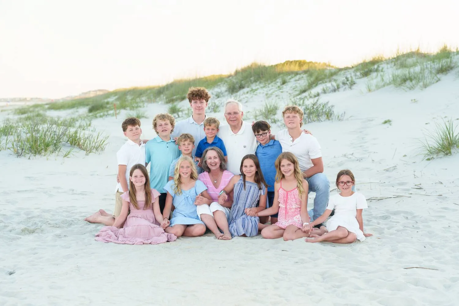 Grandparents with the grandkids - Huntington Beach State Park