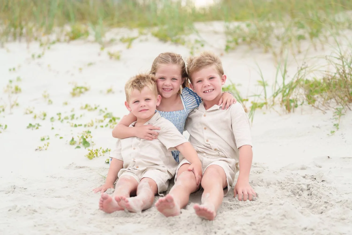 Sister with her two little brothers - Garden City